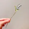 Ciervo Blanco Mismo Estilo Flor de Magnolia Pasador Estilo Antiguo Súper Hada Borla Pasador Pasador Elegante Hanfu Pasador Cabeza que se Mueve