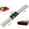 Conector Automotriz Transfronterizo de 1 Agujero, 2 Agujeros, 3 Agujeros, 4 Agujeros, 5 Agujeros, 6 Agujeros, 1.5 Amperios, Conector Impermeable, Terminal, Par de Enchufe Macho y Hembra