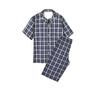 Factura Fiscal Especial del 13% Camisa de Manga Corta de Seersucker de Algodón de Alta Calidad, También Disponible como Conjunto Completo de Algodón para Pijama y Ropa de Casa