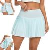 Falda de Yoga Plisada de Una Pieza para Fitness y Running, para Usar Anti-running, Bádminton, Tenis, Cintura Alta