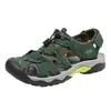 Sandalias de Verano para Hombre al Aire Libre de Dedo del Pie Sandalias de Playa para Rastrear Ríos de Cuero Transpirable Sandalias Transfronterizas de Amazon Talla Grande Casual de Cuero