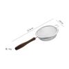 Mini Colador de Harina de Acero Inoxidable 304 con Mango de Madera, Colador Doméstico para Jugo y Leche de Soya, Cuchara Filtro para Alimentos de Bebé