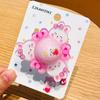 Pulsera de giroscopio giratoria con luz de anillo a presión para niños y niñas, joya de princesa, regalo pequeño de cumpleaños o festividad