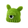 Chapéu Infantil Estilo Coreano Outono e Inverno Chapéu de Lã Quente Pelúcia Espessa Chapéu de Tricô com PomPom Grande Protetor de Orelha para Meninos e Meninas