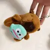Celebridad de internet lindo capibara capibara colgante peluche juguete muñeca bolsa colgante llavero Muñeca Muñeca
