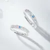Anillo de Pareja Mercury de Plata S925 para Hombres y Mujeres, un Par de Anillos Abiertos para Enamorados, Estilo de Lujo Accesible, Anillo de Pareja para el Día de San Valentín