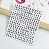 Cross-border Internet Red New Letter Nail Art Laser Sticker 26 Inglês Case Letter 3D Adesivo Estéreo Adesivo de Unha