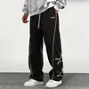 2026 Novo Amazon Europeu Americano Transfronteiriço Casual Solto Estrela de Cinco Pontas Carta Calça Jogger Calça Longa Calça de Perna Reta Homem