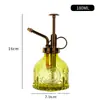 Al por mayor Nuevo Riego Retro Estampado Girasol Vitral Pequeña Regadera Presión Jardinería Tetera de Riego para Uso en Casa