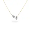 Collar de Cadena para Clavícula Versátil de Alto Nivel Estilo Irregular Simple de Lujo Ligero Europeo Ojo de Caballo Diamante Blanco Perla