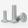Tornillos hexagonales con cabeza avellanada plana galvanizados blanco zinc/color zinc tornillos para muebles fábrica directa lote M6M8 pernos para muebles