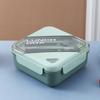 Lonchera para estudiantes de estilo japonés, lonchera sellada para microondas, lonchera cuadrada, lonchera para trabajadores de oficina, venta al por mayor