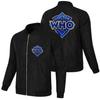 Chaqueta de Hombre Negra Deportiva Talla Grande Moderna Comercio Exterior Cierre Holgada Estilo Motociclista Punk Estándar de Coche Europea y Americana