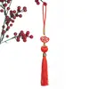 2026 Nudo Chino Decorativo Pequeño Borla de Paz Flor de Año Nuevo Cubo de la Fortuna Accesorios Festival de Primavera Campana de Paz Adorno Colgante de la Fortuna