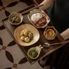 Cerámica rústica wabi-sabi juego de comedor individual vajilla de cerámica para el hogar platos de mesa platos de restaurante tazones de arroz de doble asa platos al por mayor