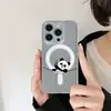 Panda saludando Adecuado para funda de teléfono móvil Apple 17Promax Apple 17Pro Elegante Apple 17Air Lindo 17 Duro