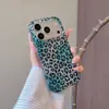 Capa de celular estilo Ins, nicho com estampa de leopardo para iPhone 18 Pro Max, Apple 17 e 16/15, com um design personalizado em folha de ouro inspirado na Europa e América