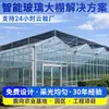 Estufas de Vidro, Cultivo Automatizado de Flores Agrícolas, Estufas com Painel Solar, Estufas de Vidro para Cultivo Inteligente de Vegetais