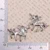 Accesorios para Joyería Hechos a Mano DIY Colgantes Collar Pulsera Dijes Serie de Colgantes de Caballo Unicornio de Aleación de Plata Antigua