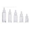 Spot 15ml transparente frasco de óleo essencial 30ml frasco conta-gotas sub-engarrafamento de vidro frasco de líquido essencial frasco cosmético