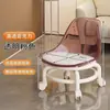 Banqueta Pequena de Acrílico com Rodízios Silenciosos, Banqueta de Aprendizagem Infantil, Cadeirinha Pequena Moderna com Rodas, Banqueta Baixa, Banqueta para Preenchimento de Costuras