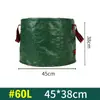 Bolsa para Hojas Impermeable Gran Capacidad Bolsa de Almacenamiento para Jardín Patio Exterior Plegable Hojas Caídas Maleza Bolsa de Recolección de Desechos Hortícolas