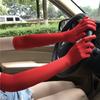 Guantes de Spandex para Mujer Mangas Largas Elásticas Etiqueta Blancos para Conducir Protección Solar Mangas para los Brazos Exterior Fabricante Venta al por Mayor