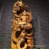 Fábrica de Esculturas em Madeira Esculturas em Raiz Ornamentos Estátua de Guanyin Maitreya Grande Guan Gong Dragão e Fênix de Ébano Figuras de Tuia de Taihang Artesanato para Sala de Estar