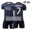 A2526 Real Madrid Visitante No. 9 Jersey Mbappe 7 Wini Ronaldo 15 Jullier 8 Wade Traje Uniforme de Fútbol Jers