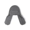 Gorro de punto largo para otoño e invierno que protege las orejas para hombres y mujeres, cálido y a prueba de viento, plegable, adecuado para uso casual al aire libre, gorro de lana simple y versátil