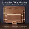 Tabla de cortar de madera de acacia transfronteriza, Tabla de cortar de madera maciza para uso doméstico, Tabla para quesos y embutidos, Cocina Amazon Hecho a medida