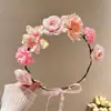 Tiara Floral Estilo Floresta para Mulheres, Tiara Doce e Fofa com uma Vibe de Fada para Fotos e Redes Sociais, Lindo Acessório de Cabelo de Princesa