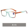 Gafas de Lectura Personalizadas Nuevas Anti-Luz Azul para Mujer, Gafas de Lectura Cuadradas de Alta Definición, Gafas de Lectura Progresivas de Color, Gafas Planas de Moda