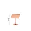 Soporte de anillo para número de mesa de acero inoxidable estilo europeo, soporte para tarjeta de menú de buffet, soporte para tarjeta de mesa, tarjetero