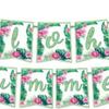 Plato de Papel Hoja de Palma Flamenco Hawaiano Transfronterizo Vaso de Papel Mantel Cuchillo y Tenedor Cuchara Decoración de Fiesta Vajilla Desechable