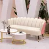 Sofá Pequeño de Cuero con Forma de Pata de Gato de Lujo Ligero de Moda para Apartamentos Pequeños, Adecuado para Uso Doméstico, Sala de Estar, Salón de Belleza, Tienda de Ropa y Salón de Peluquería