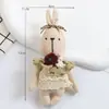 Bufanda de Tela Hecha a Mano Estilo Ins Japonés y Coreano Colgante de Bolsillo de Dibujos Animados Conejo Flor Gato Muñeca Llavero de Moda Pines Accesorios