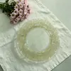 Plato de Vidrio Estilo Ins Nuevo, Plato de Cena Estilo Occidental con un Toque de Lujo, Plato para el Hogar, Bandeja Vintage, Plato Estilo Antiguo