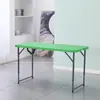 Mesa plegable portátil para exteriores, para puesto de mercado nocturno, sencilla, rectangular, para reuniones, hogar, comedor, mesa y silla de comedor