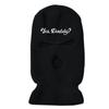 Chapéu de balaclava quente para homens à prova de frio máscara de equitação de três buracos de lã malha chapéu carta bordado chapéu