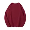 Sudadera de Algodón de Color Sólido de Manga Larga con Cuello Redondo para Hombre y Mujer Primavera y Otoño Ins Suelta Jersey Estilo Coreano Versátil Tops para Pareja al Mayoreo