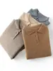 Ropa de punto de cachemira suave y acogedora para niños y niñas, Suéter de color liso con cuello polo para niños, Camisa básica de otoño e invierno para bebé con cuello vuelto