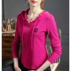 Sudadera Nueva de Manga Larga para Mujer Primavera 2026, Camiseta con Capucha Casual Estilo Coreano, Top Camiseta Versátil con Letras para Mujer