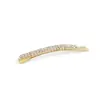 Venta Directa de Fábrica clip de doble fila de pedrería clip lateral completamente de diamantes pasador clip para flequillo accesorios para el cabello accesorios para la cabeza pasador exquisito