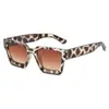 Nuevas Gafas de Sol Cuadradas Simples Estilo Retro Gafas de Sol de Comercio Exterior Transfronterizo Europeo y Americano Marco Negro Visera Protector Solar Anti-UV Moda