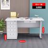 Mesa de escritório de aço espessado mesa de computador de escritório mesa de ferro com gaveta única bancada de trabalho para médico financeiro