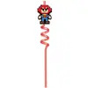 Decoraciones de Popotes Espirales Coloridos Temáticos de Consola de Videojuegos, Cubiertas de Popote de Venta Caliente, Popote Curvo de PET de Grado Alimenticio