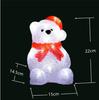 Decoración de Escena Navideña Oso Polar Oso Luminoso Acrílico Iluminación Navideña DIY Adornos Iluminación Creativa