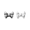 Plata de ley S925, estilo vintage, cuentas espaciadoras de nudo de mariposa con agujero pasante, hechas a mano para pulseras, collares y otros accesorios de joyería de plata DIY