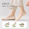 Calcetines de Barco para Mujer Verano Delgados de Seda de Hielo Corte Arbitrario Boca Baja Calcetines Invisibles Suela de Algodón Talón Antideslizante Absorbentes de Sudor Calcetines Desodorantes